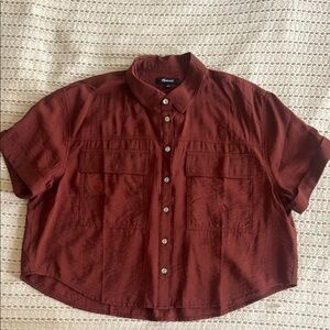 Madewell Rust Button-Up Shirt